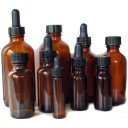 Amber Bottle with Cap 2 dram