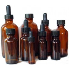 Amber Bottle with Cap 1 dram