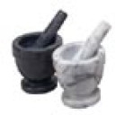 Black Marble Morter and Pestle 4 inch