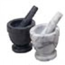 Black Marble Morter and Pestle 4 inch