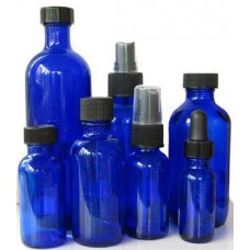 Cobalt Blue Bottle 1 oz w/Cap